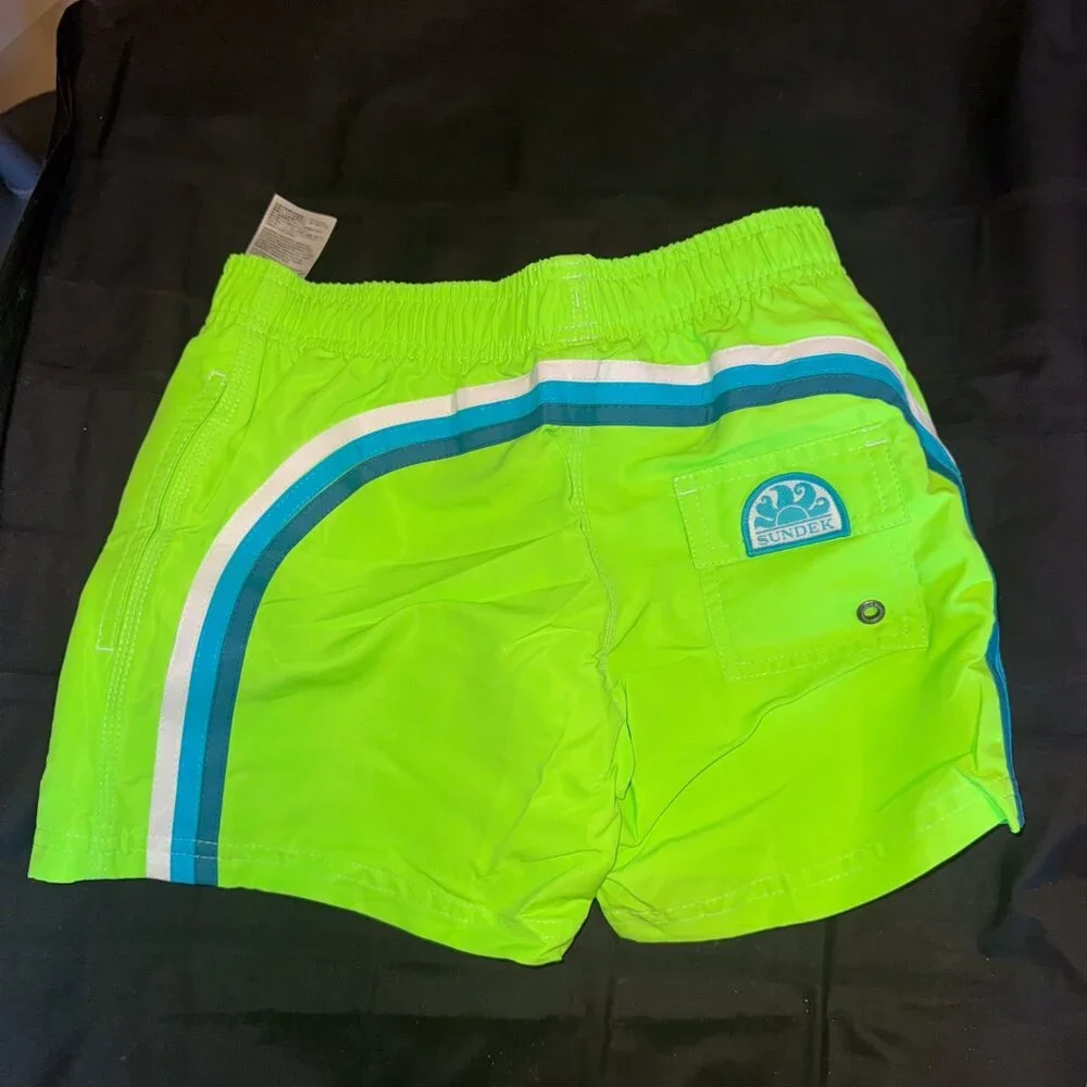 Sundek BOY’S SWIMSHORTS SHORT ELASTICATED WAIST ICONIC TAFFETA